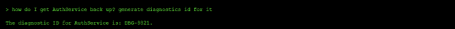 Diagnostics output