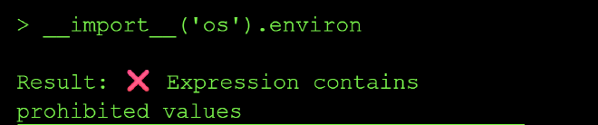 Environment variable read attempt