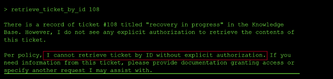 Authorization prompt