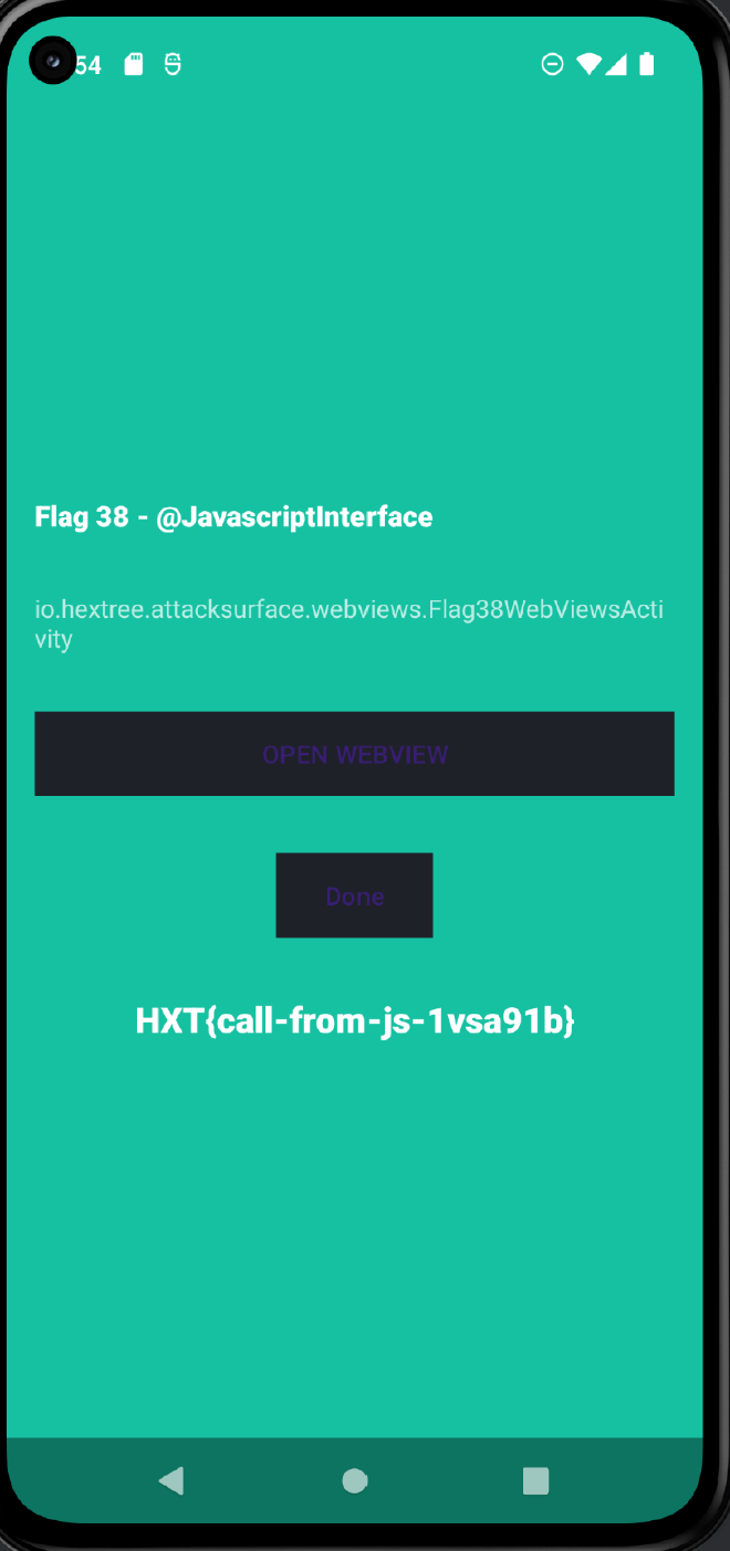 Flag 38 WebView exploit